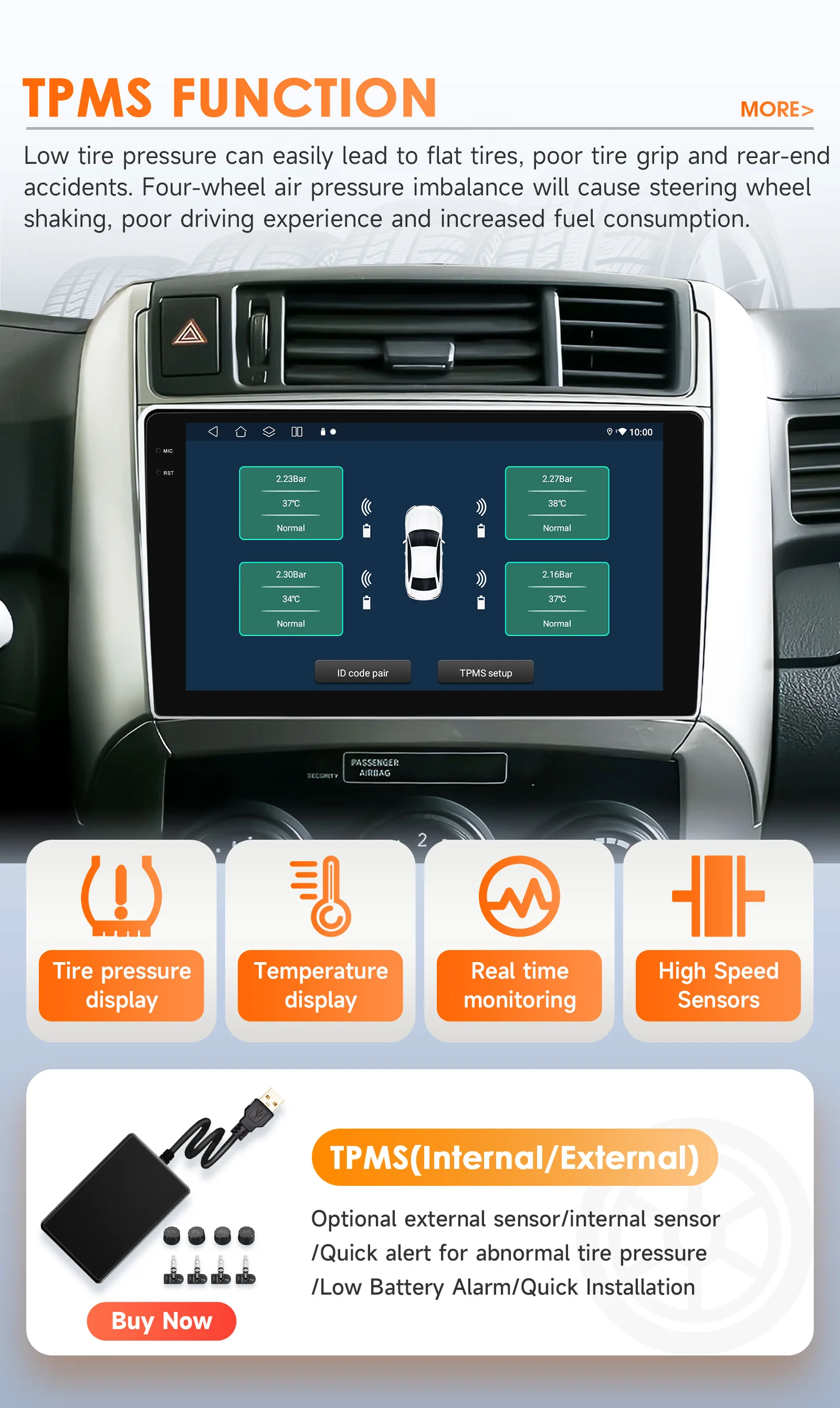 Hizpo 8Core 2Din Android14 Autoradio Für Toyota Corolla Verso 2009-2018 Auto Multimedia GPS 4G Carplay von Qualcomm Snapdragon6115 – Detail 40