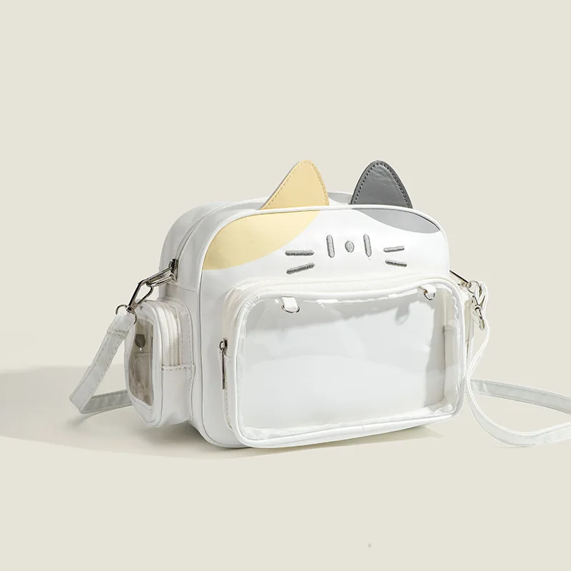 Y2K Aesthetic Cute Mechanical Cat Backpack Kawaii Harajuku Shoulder Bag For Women Girls