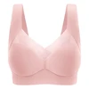 Ergonomic Women Plus Size Seamless Sports Bras Breathable Ice Silk No Underwire Built in Soft Padded Cups for Ultra Comfortable 6