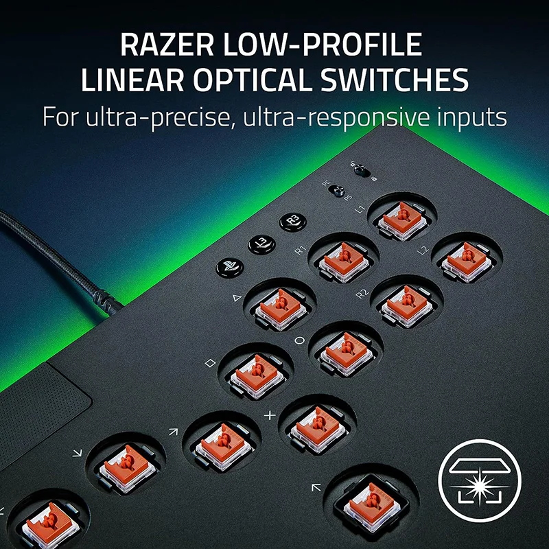 RAZER Kitsune光アーケードコントローラー、スリムポータブル 
