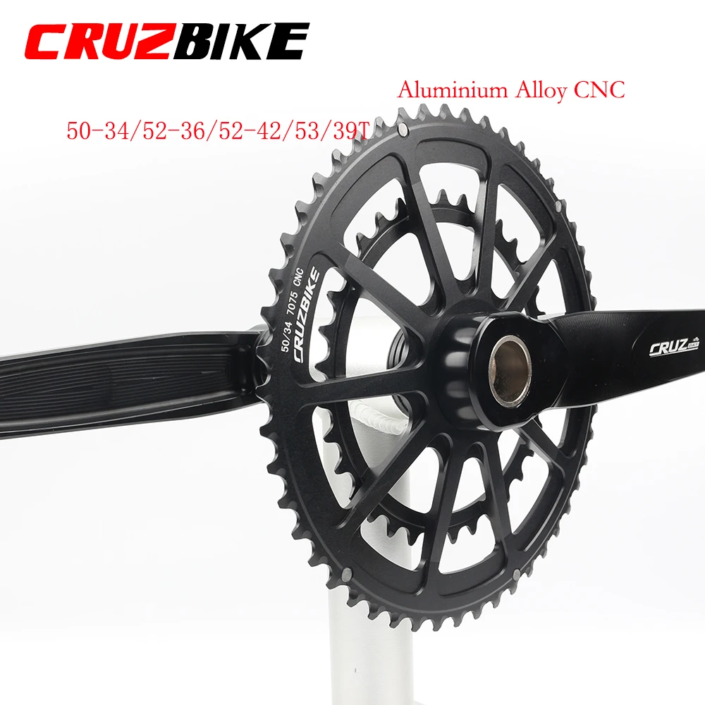 CRUZbike Road Bike Crankset 170mm Crank 7/8/9/10/11/12 Speed