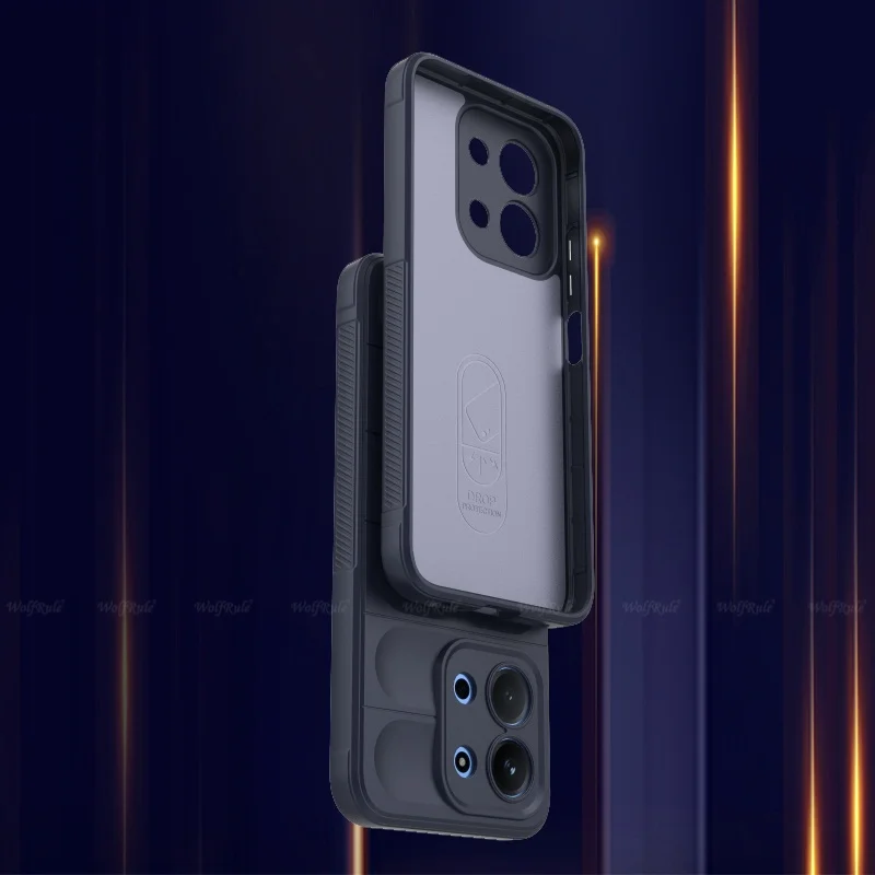 Shockproof Bumper Back Cover - Soft TPU Full Lens Protection