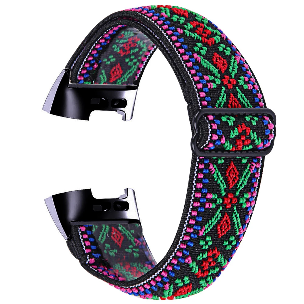 Essidi Elastic Band For Fitbit Charge 5 4 3 2 Sports Fabric Bracelet Strap Loop For Fitbit Charge 3 4 SE Watch Wrist Band Correa 
