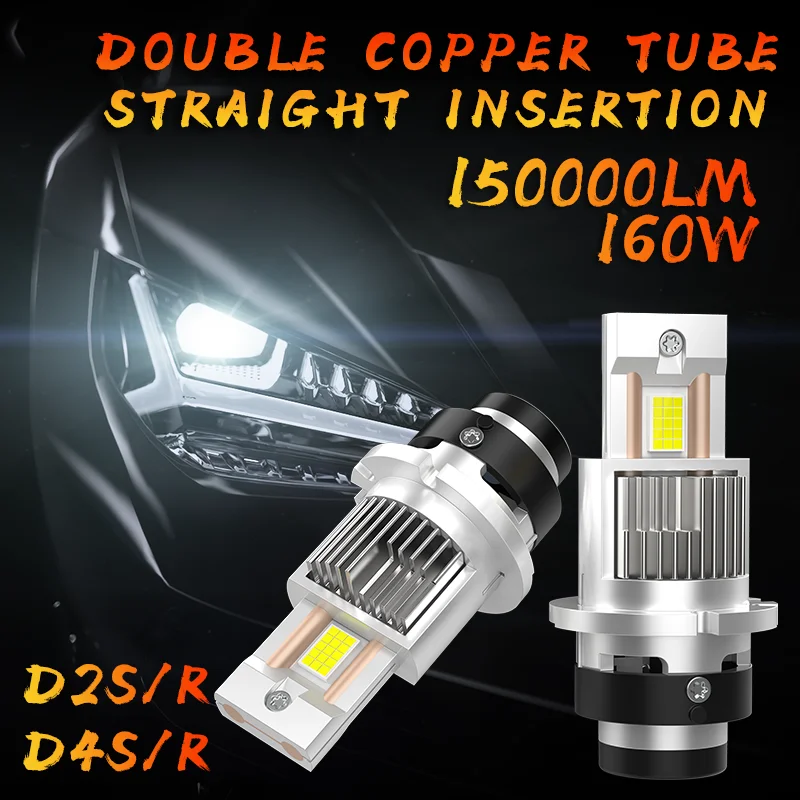 D2SD2RD4RD4S11LEDHeadlightBulbs6000KWhite160WConversionKit