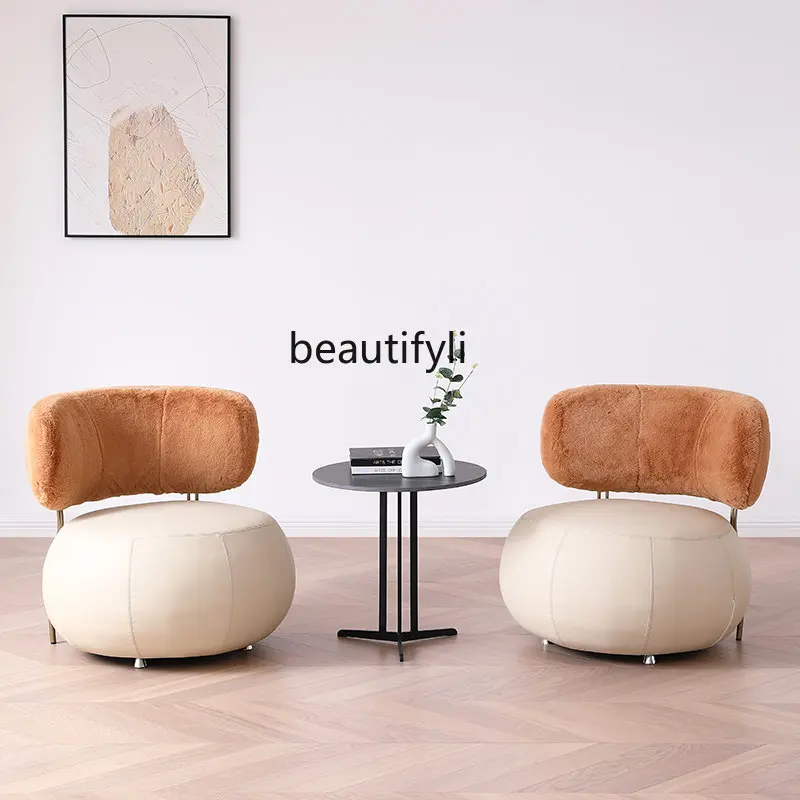 

Leisure Couch Single Balcony Chair French Entry Lux Living Room Leisure Chair