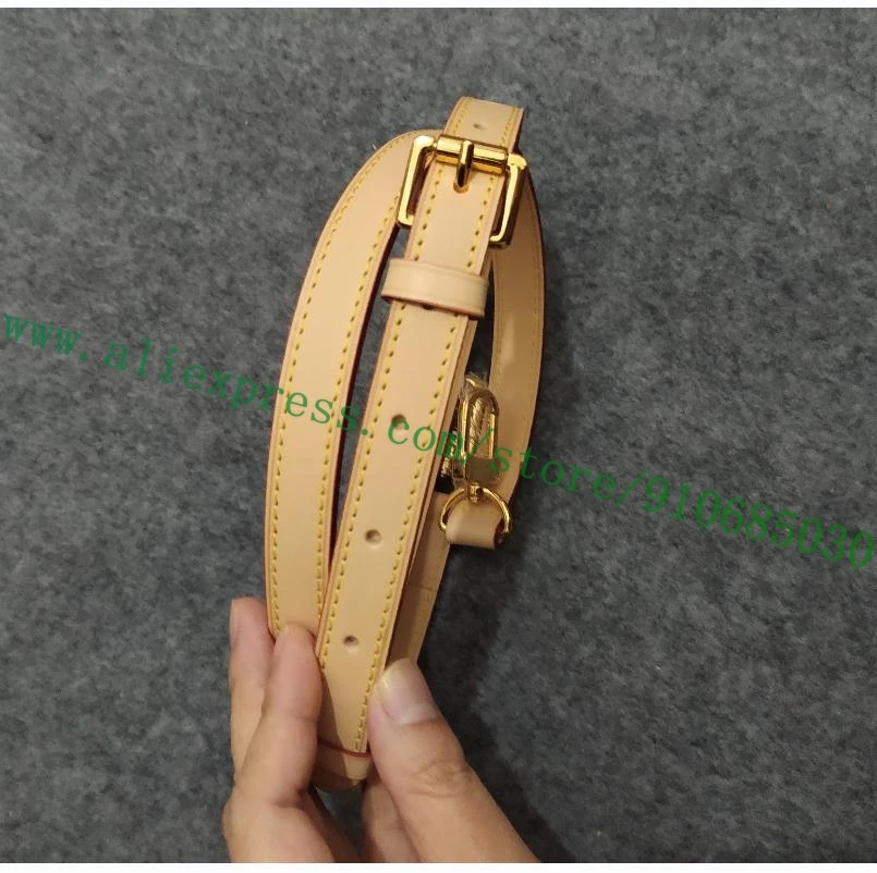 1.5cm Real Vegetable Tanned Calfskin Adjustable Bag Strap For Designer Lady Handbag Shoulder Carrying Belt Parts Substitute