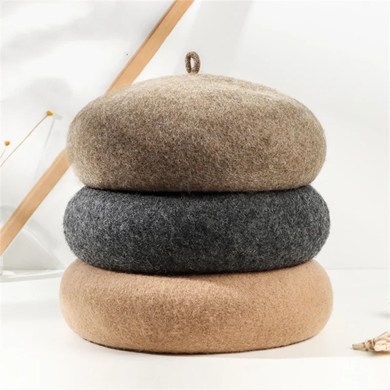 

Hat Hats for Women Beret Winter Hat Wool Hat Thick Fur Autumn Winter Berets Beanie Warm Luxury Casual Cpas шапка женская Gorras