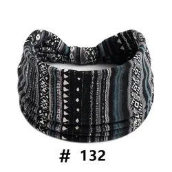 Polka Dot Knotted Headwrap - Stylish Boho Stretch Cotton Hair Accessory (132)