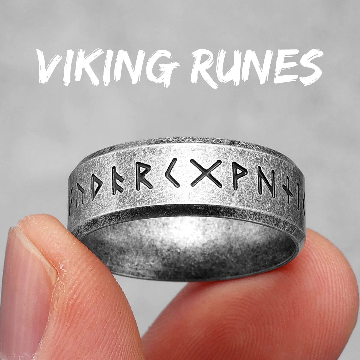 Vintage Nordic Celtic Knot Stainless Steel Rings - Viking Inspired Jewelry Gift