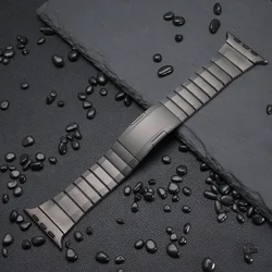 Luxury Ultra Color Stainless Steel Watch Strap - Premium Metal Band for 44mm 45mm 46mm 49mm (Gun grey)