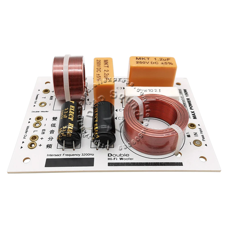 2pcs 2 웨이 3 유닛 더블베이스 150W KASUN L-660C Hi-Fi 오디오 스피커 주파수 분배기 크로스 오버 필터