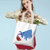 MINISO Cartoon Anime Eeyore Tote Bag Large Capacity Shopping Bag Lightweight Shoulder Handbag Cute Printed Casual Handbags 5