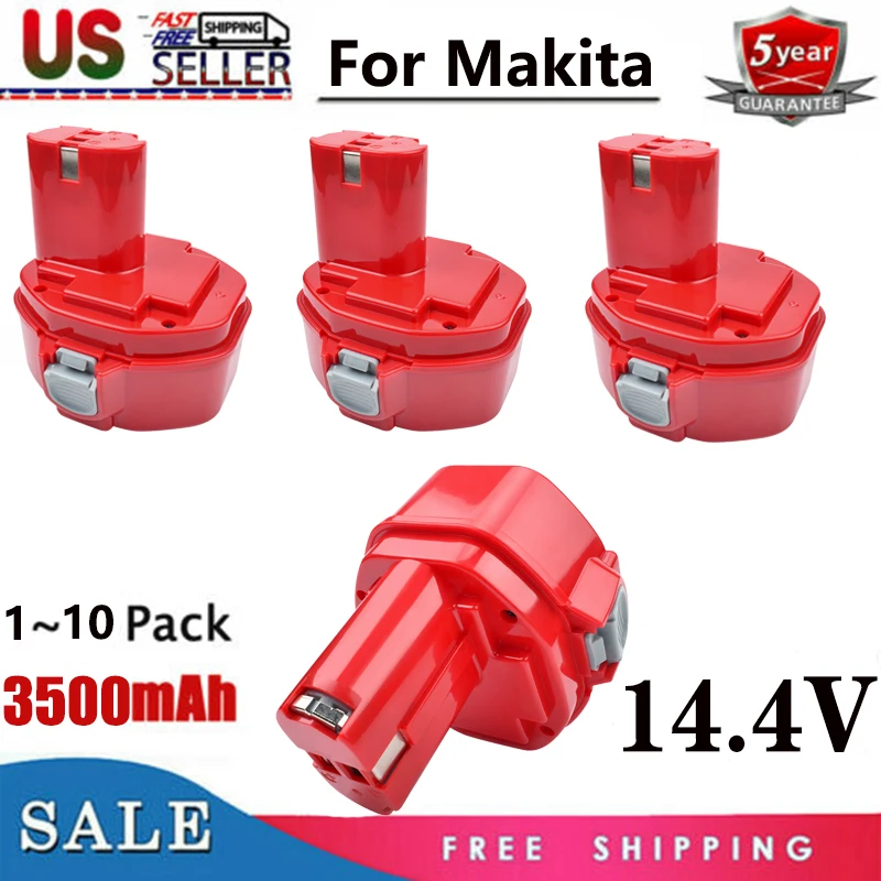 14.4V 3500mAh Screwdriver battery For Makita Rechargeable Battery Power Tools Bateria PA14 1422,1420,192600-1, 6281D,6280D Drill