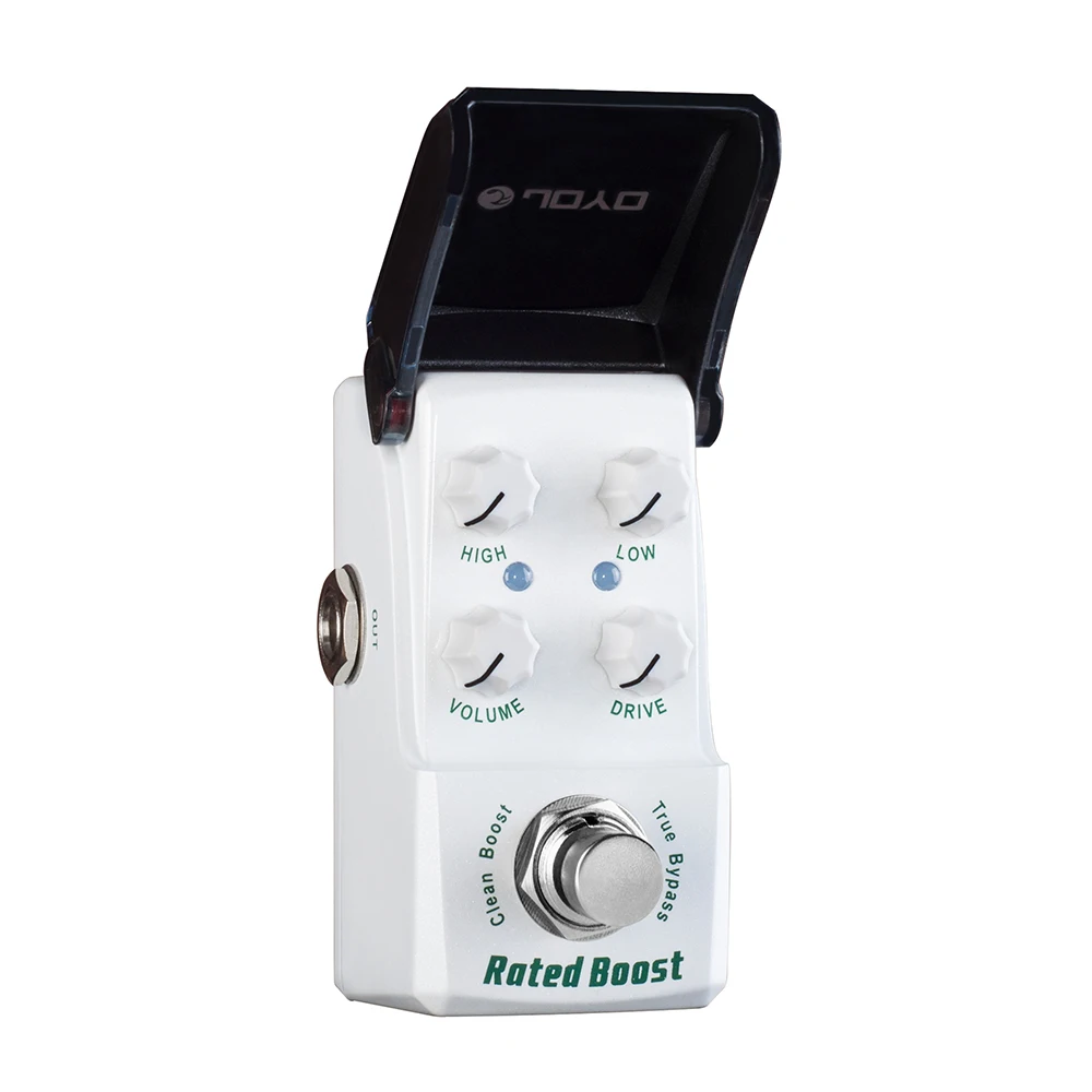 JF-301 RATED BOOST Guitar Pedal Pure Clean Boost Pedal 2-Band EQ Adjustment with Volume & Drive Control True Bypass