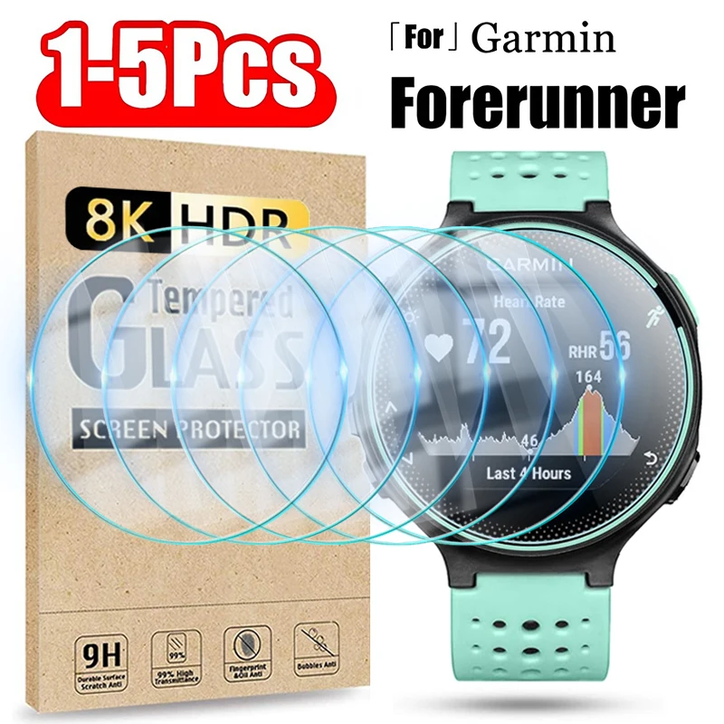 Garmin Forerunner 용 강화 유리 165 965 945 935 220 225 230 235 255s 735XT 620 630 시계 긁힘 방지 화면 보호 필름