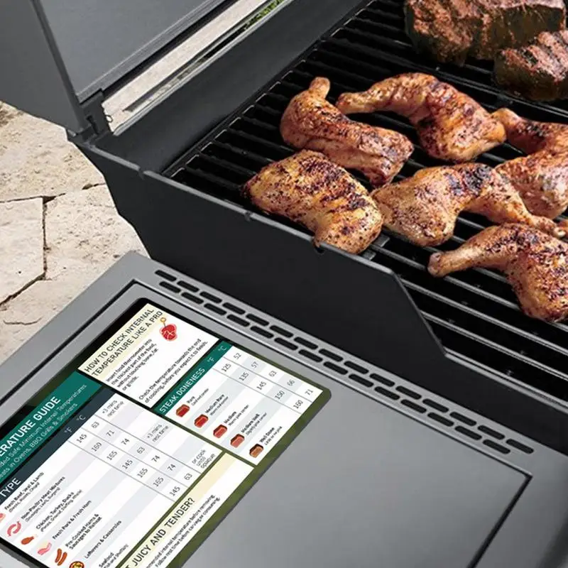 Grilling Temperature Guide BBQ Temp Magnet And Meat Cooking Chart Magnetic BBQ Guide And Food Temperature Chart For Cooking