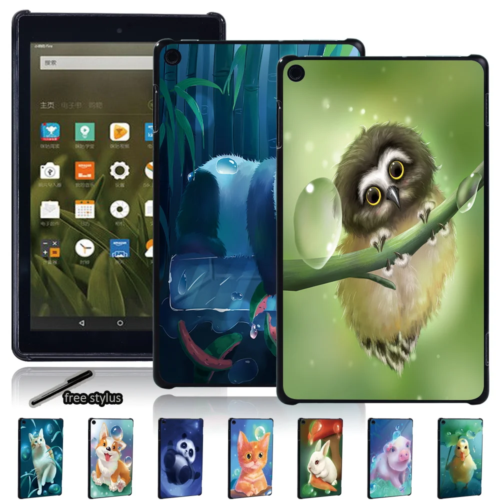 Custodia Per Tablet Per Fire Hd 10 11Th/Fire 7/Hd 8/Hd 10 Custodia Posteriore Per Fire Hd 8/Plus 10Th Gen 2020 Cover Rigida Antiurto Per Tablet