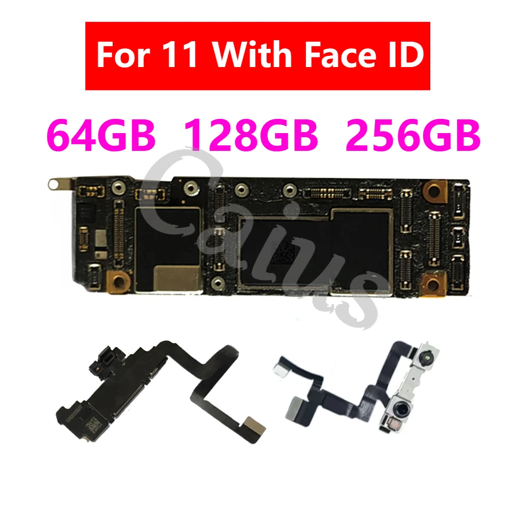 iPhone 11用マザーボード Face ID付き 64GB/256GB ロジックボード 100