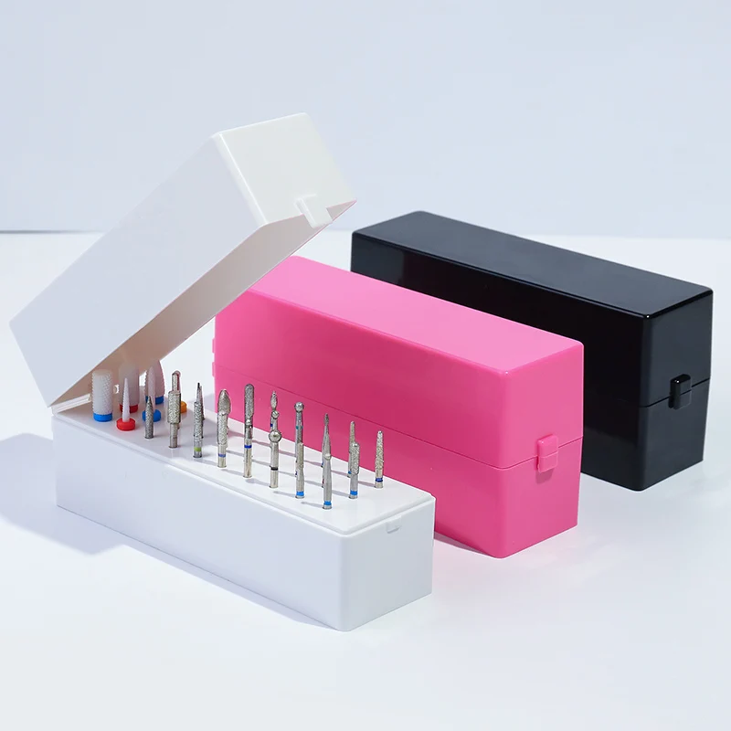 Description Picture 5 of itemMisscheering 30 Holes Manicure Storage Box Nail Polish Head Display Rack Drill Storage and Finishing Box Color Box Packing