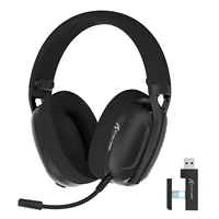 ATTACK SHARK L80 Ultra Light Wireless Gaming Headset,BT 5.3,2.4G,3.5mm Wired,Stero 5.1,50 Hours,Over Ear with Noise Cancelling