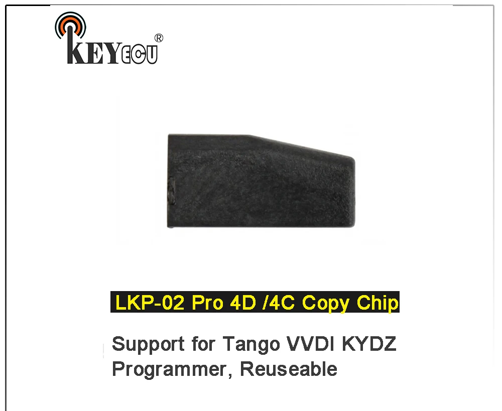 Keyforkess 1x 5x 10x 30x 50x LKP-02 Pro 4C/ 4 d60/64 (4E) Chip di copia Transponder in carbonio per programmatore Tango VVDI KYDZ riutilizzabile - Sf6a54cb94b6a4baf97a4936f5bce8bd4r