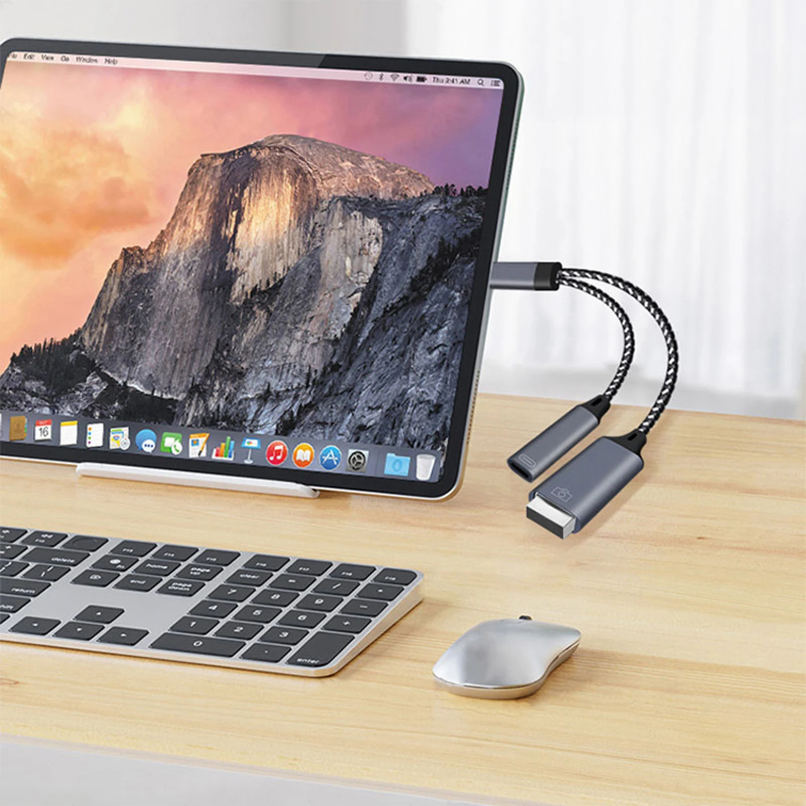 OTG Adapter USB Cable PD Charging 2 Port Type C to USB A For IOS 13 iPhone Samsung