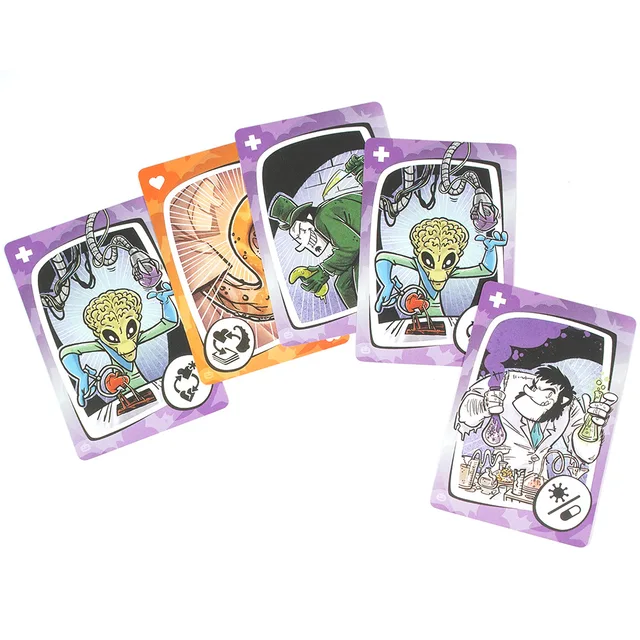 3pcs styles Cards Goliath Virus ! -Card Game The Contagiously Fun Card Game For Fun Family Party Game Halloween Christmas Gift 3