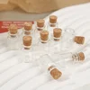 DIY Transparent Empty Message Bottles Mini Glass Bottle with Cork Stopper Birthday Wedding Xmas Party Decor Favors Wholesale 3