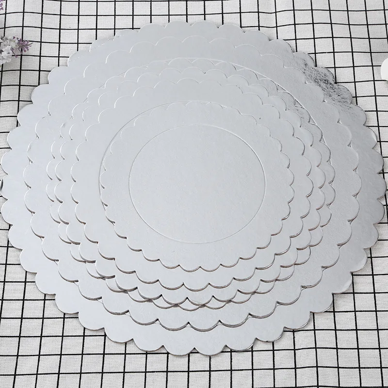 Gold Cake Board Disposable Dessert Tray Cake Base Cardboard for Wedding Birthday Party Baking Accessories Tools baking supplies cake tools