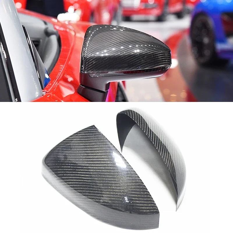 Per Audi R8 Spyder Fsi Lmx V10 2016 2017 2018 2019-21 Guscio Di Copertura Dell'Alloggiamento Dello Specchio Inverso In Vera Fibra Di Carbonio Aggiungi