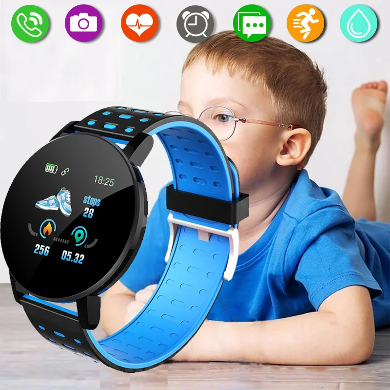 

Children's Sports Smart Watch Led Digital Clock Waterproof Smartwatch Kids Heart Rate Monitor Fitness Tracker Watch Boy And Girl