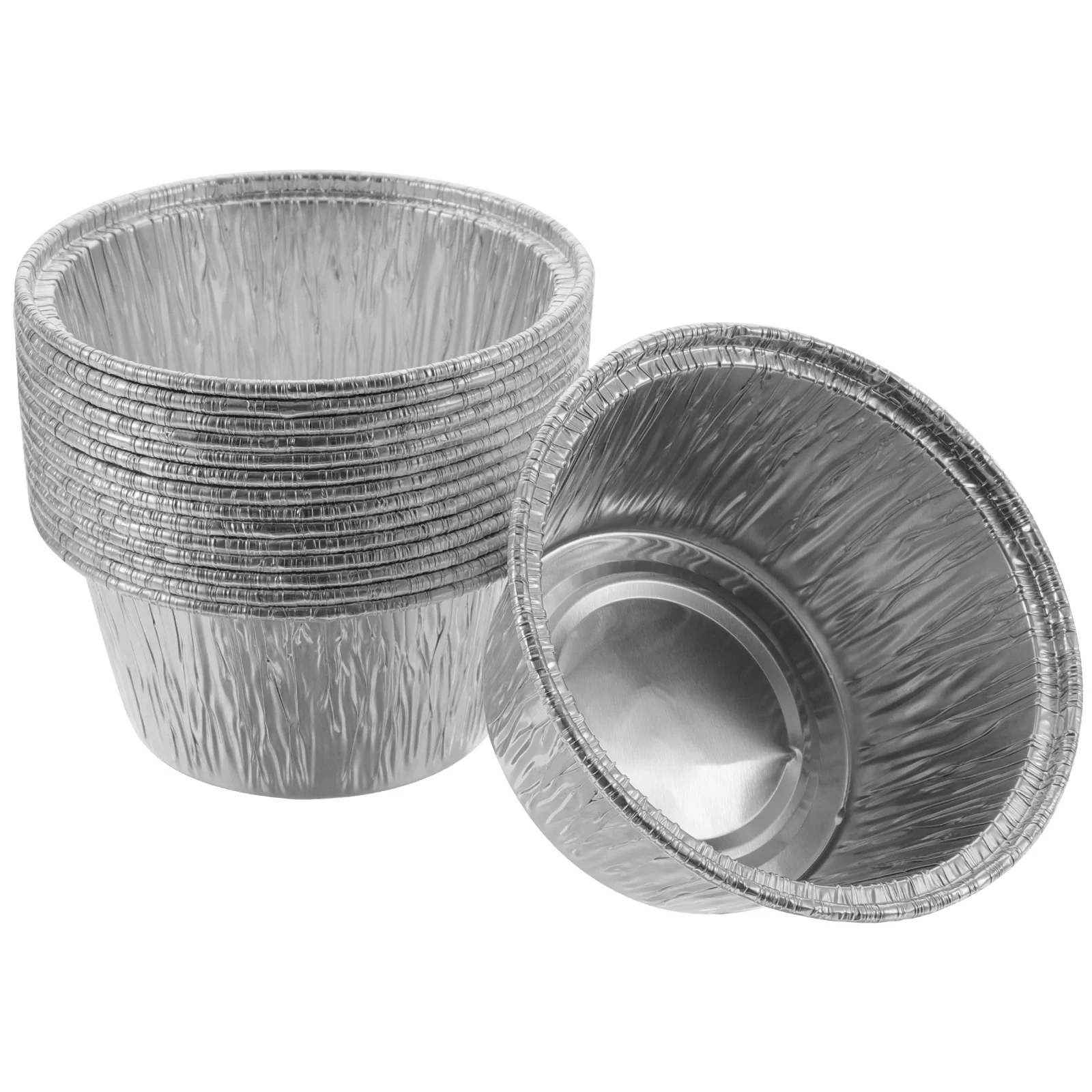 

Mini Aluminum Foil Cake Pan Heart Shaped Foil Cupcake Cups Disposable Aluminum Dessert Baking Cups Pans Wedding Party Supplies