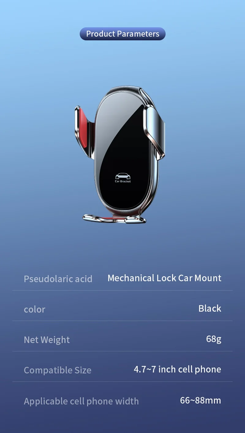 Universelle Auto-Handyhalterung mit Ladefunktion 360° ° Drehbare Einhandhalterung für Samsung S25 S24 S23 iPhone 17 16 15 14 13 12 11 – Detail 13