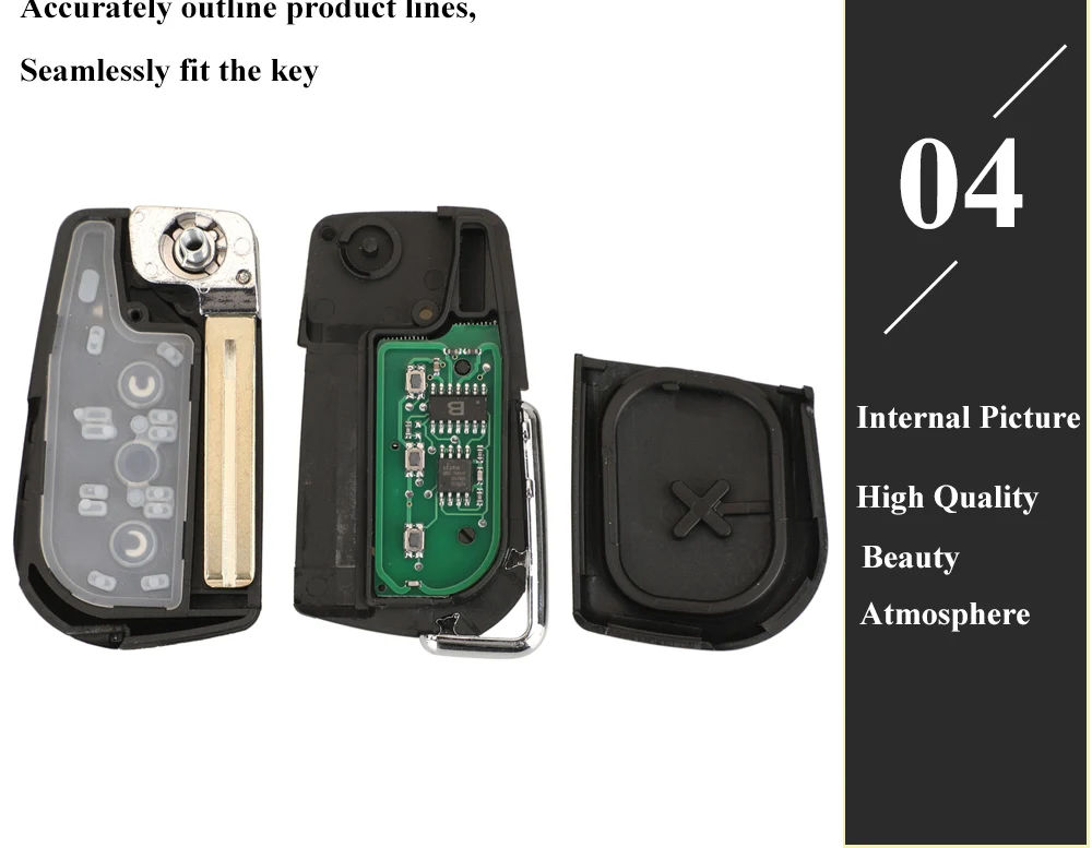 Keyforkess per Toyota Camry RAV4 Auris 2015 telecomando portachiavi 12BFE-01 modello 433 Mhz H (8A) Chip 3 pulsanti chiave auto - Sf6a5bb246f024e1b9dd36d37dc20b95cN