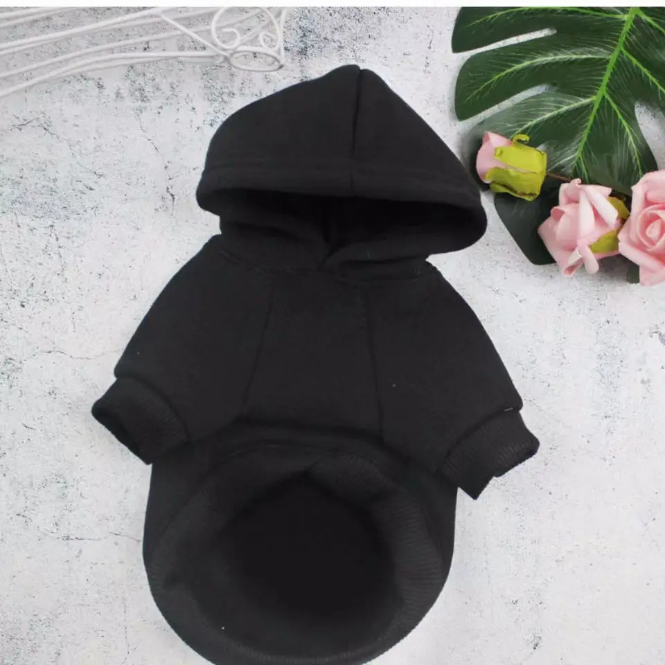 Autumn and Winter Small Chest Tag Dog Clothing Plushed Pet Clothing Large Dog Multi Color Hoodie Thickened Fadou Big Sweater pet clothes
