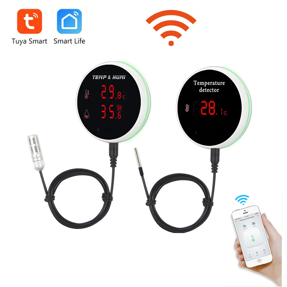 Achetez en gros Prix Usine Blanc Hygromètre Thermomètre Tuya Wifi  Température Et Humidité Capteur Pour Cave à Vin Chine et Capteur De  Température Et D'humidité à 7.2 USD