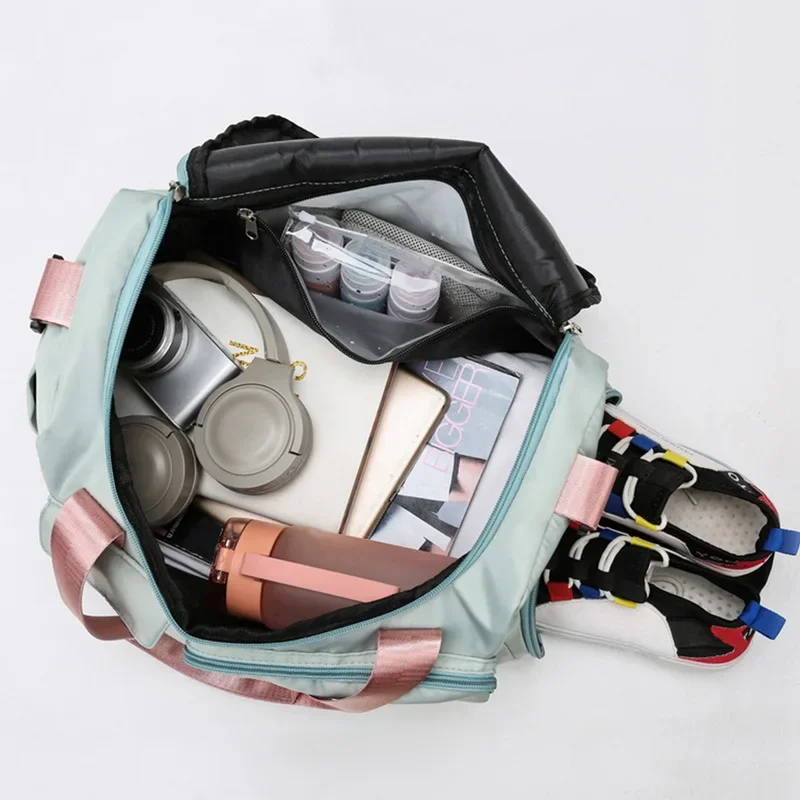 

Capacity Large Bag Gym Waterproof Women Handbag Travel Sports Nylon Luggage Shoulder Female Outdoor Yoga Crossbody