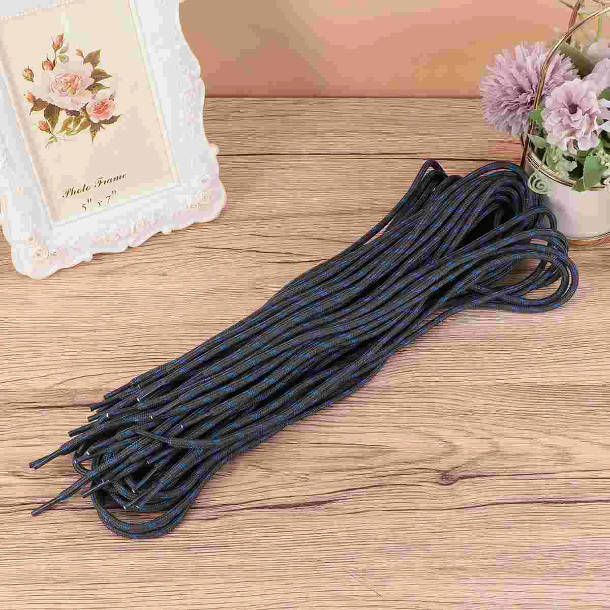 

10 Pairs Simple Shoelaces Climbing Shoes Thickened Outdoor Casual Work Boots Hiking