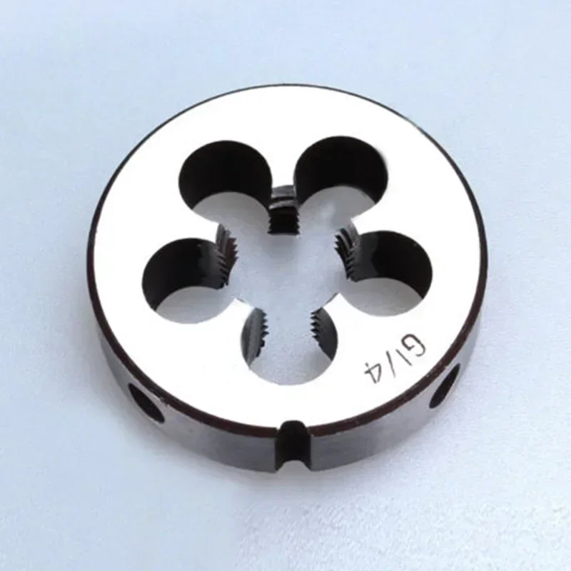 Sourcing Map Fustella Rotonda Regolabile M4 X 0.7 - Maschio Per Filettatura Destra In Acciaio HSS - 20.5mm X 6.5mm