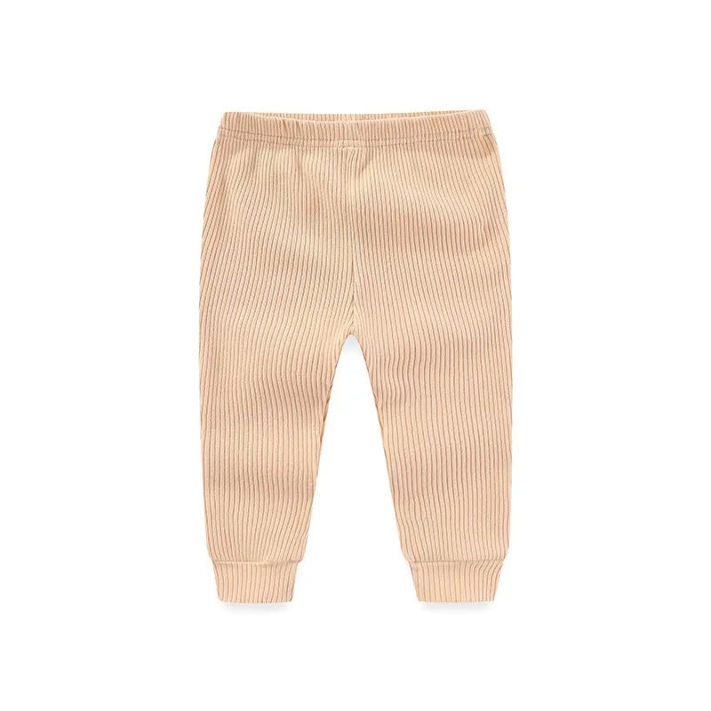 Unisex 1 Piece Solid Color Cotton Newborn Baby Boy Pant 0-24Months Autumn Baby Girl Pant Trousers Spring Legging 5