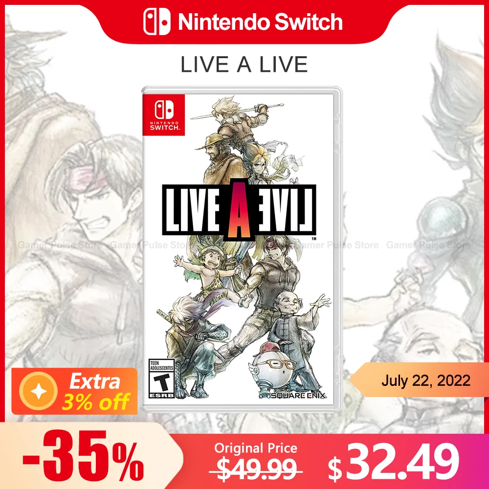 

Live A Live игры на нинтендо switch 100% оригинальная карта для физических игр, поддержка 1 игрока для Nintendo Switch OLED Lite