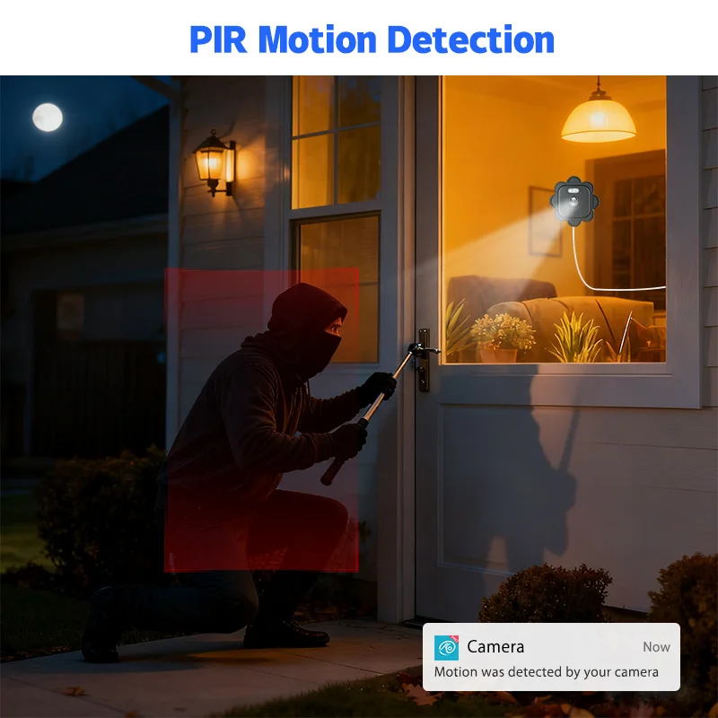 SZSINOCAM 2.4Ghz WiFi IP Camera Indoor Magnetic Window Security Camera Mini Stick-on Glass Surveillance 6