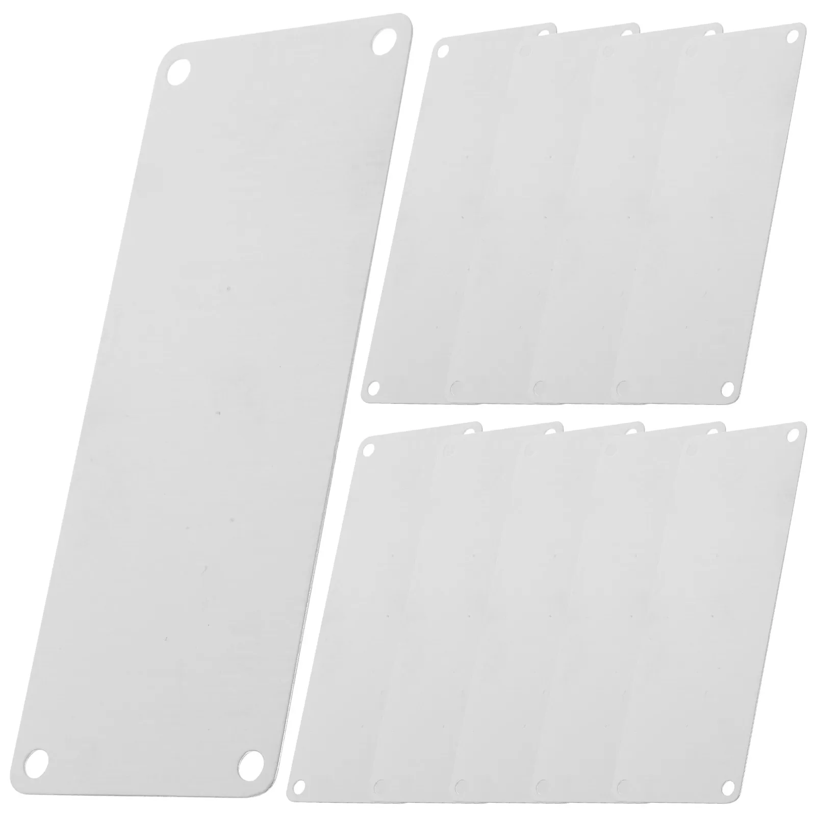 10Pcs 스테인레스 스틸 빈 금속 사인 블랭크, DIY 공예, 가정, 사무실, 정원 파티, 소박한 장식, 이름표에 적합