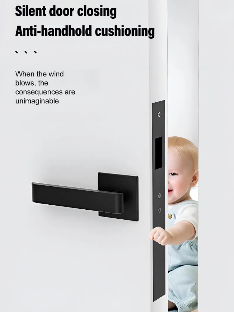 Hydraulic silent buffer aluminum alloy channel automatic door closer Multi-angle adjustment