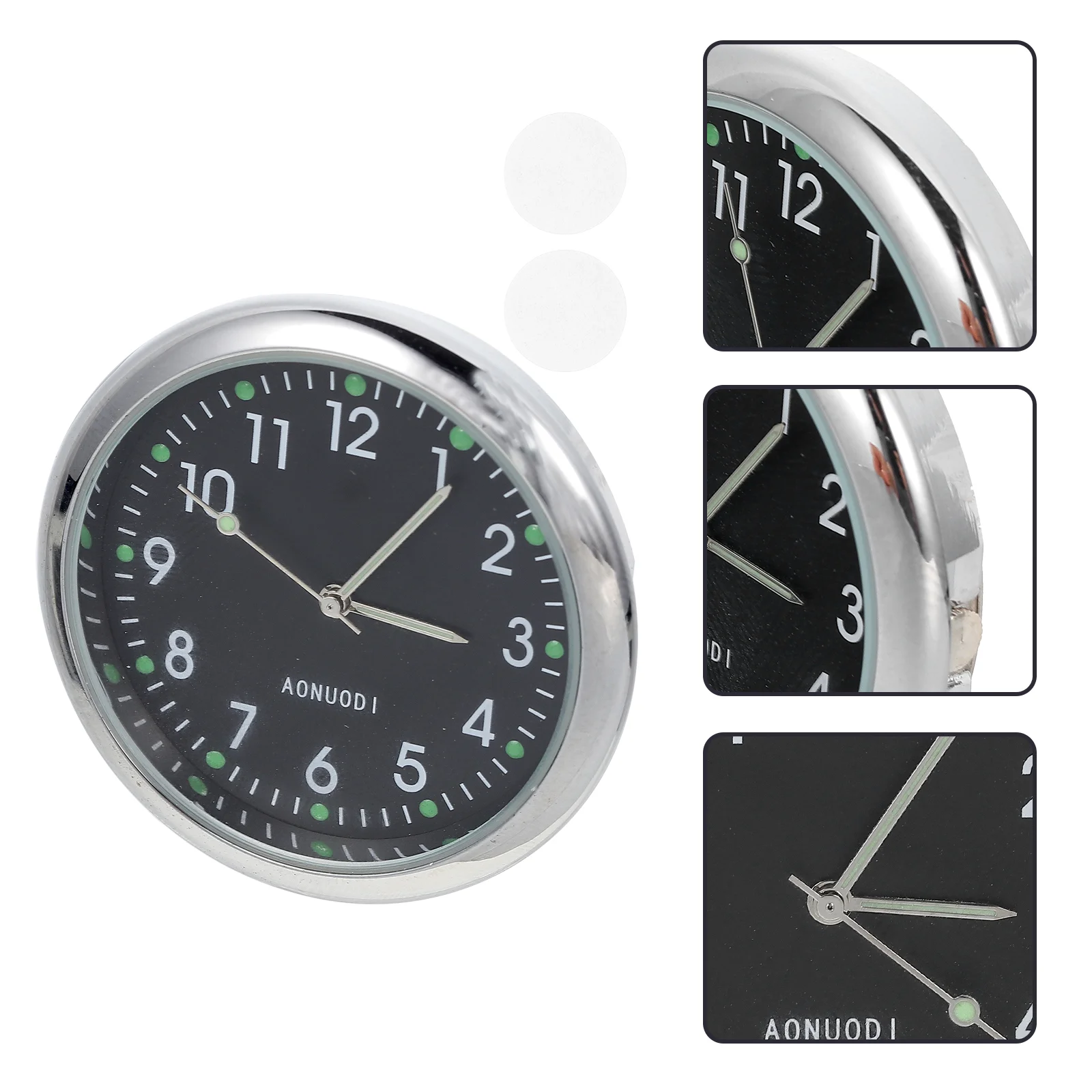 

One-button Start Car Digital Clock Simple Watch Decoration Metal Decorative Small