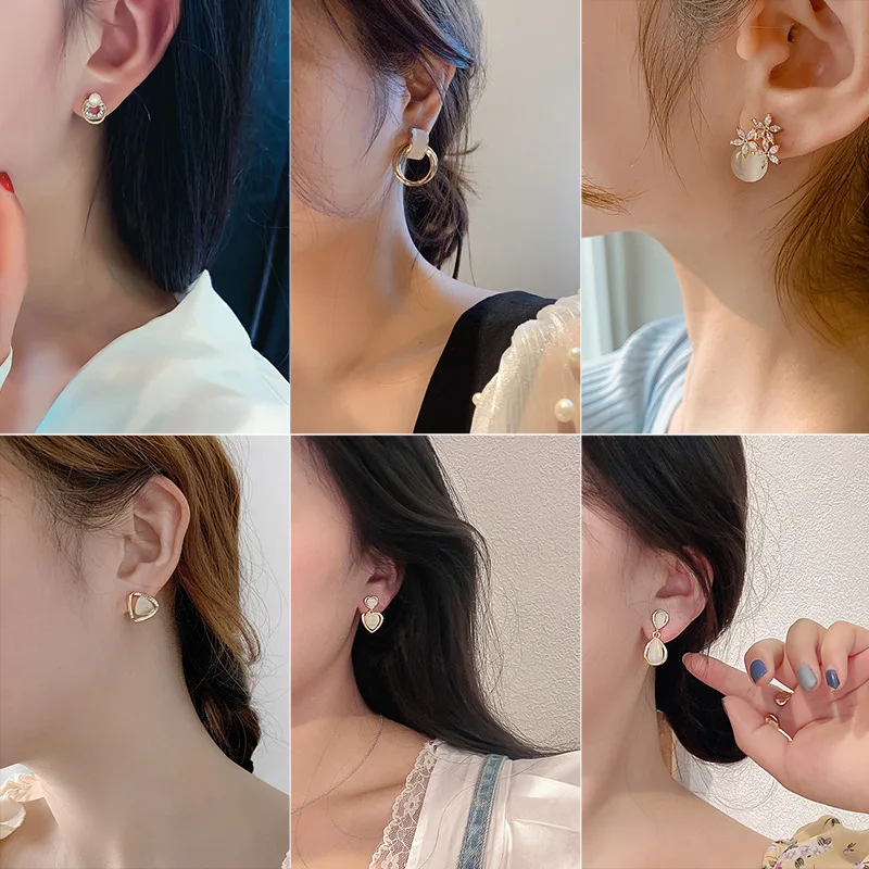  니들 오팔 귀걸이, 여성의 사랑 컬렉션 꽃 기질 여성 귀걸이 귀걸이 귀걸이 쥬얼리 럭셔리