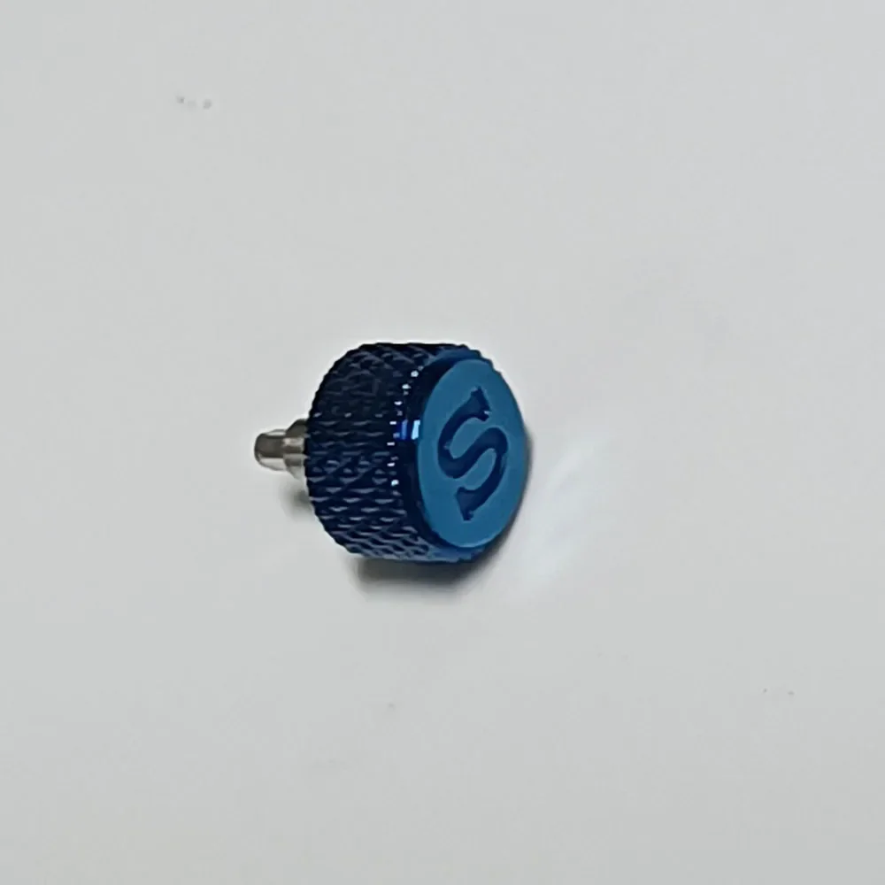 Screw-In Replacement Watch Crown with Engraved 'S' Design - Premium Accessory