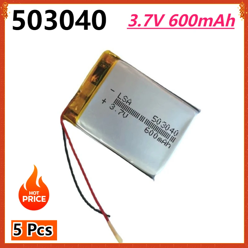 EHAO 702535 3.7V 600mAh batteria ricaricabile ai polimeri di lio LiPo per Mp3 GPS penna di registrazione Bluetooth cuffie Smart watch  44