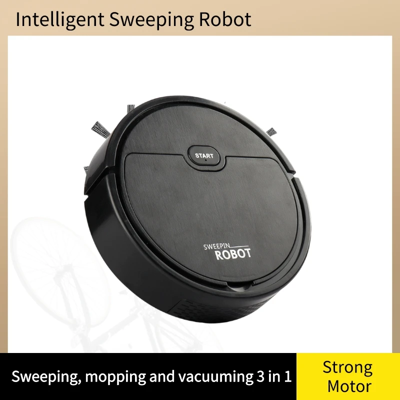 

USB Charging Sweeping Robot Sweeper and Mop Mini 3 in 1 Intelligent Floor Cleaning Vacuum Cleaner Housekeeping Electric Cordless