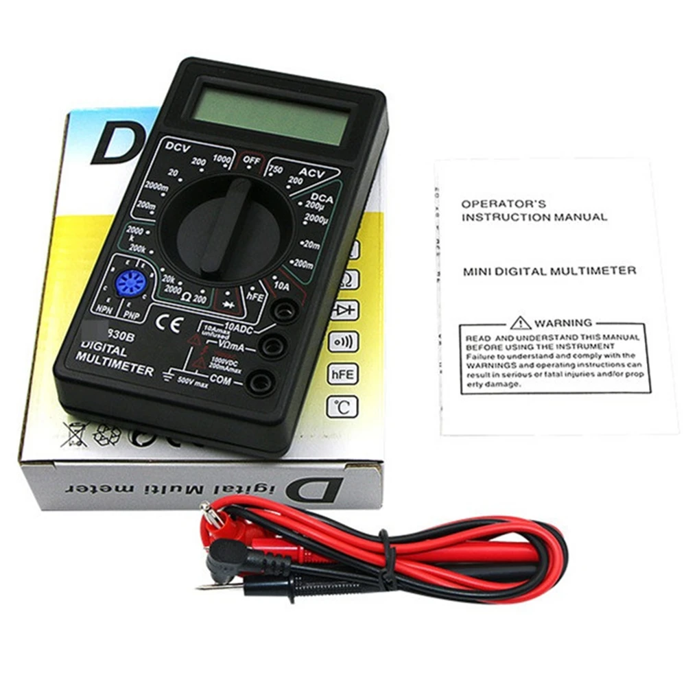 Digital Display Multimeter Handheld AC / DC Voltmeter Ammeter Ohm Resistance Diode Triode Tester Data Retention digital multimeter multimeter tester